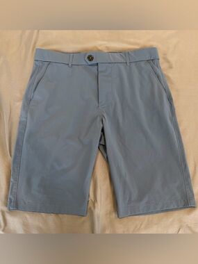 Greyson Shorts Mens 32 Montauk Performance Stretch Golf Chino Blue Wolf